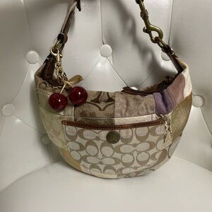 Coach Patchwork Hobo Bag in Neutral Multicolor